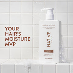 Native conditionneur coco vanille: flacon assorti pour une routine complète.