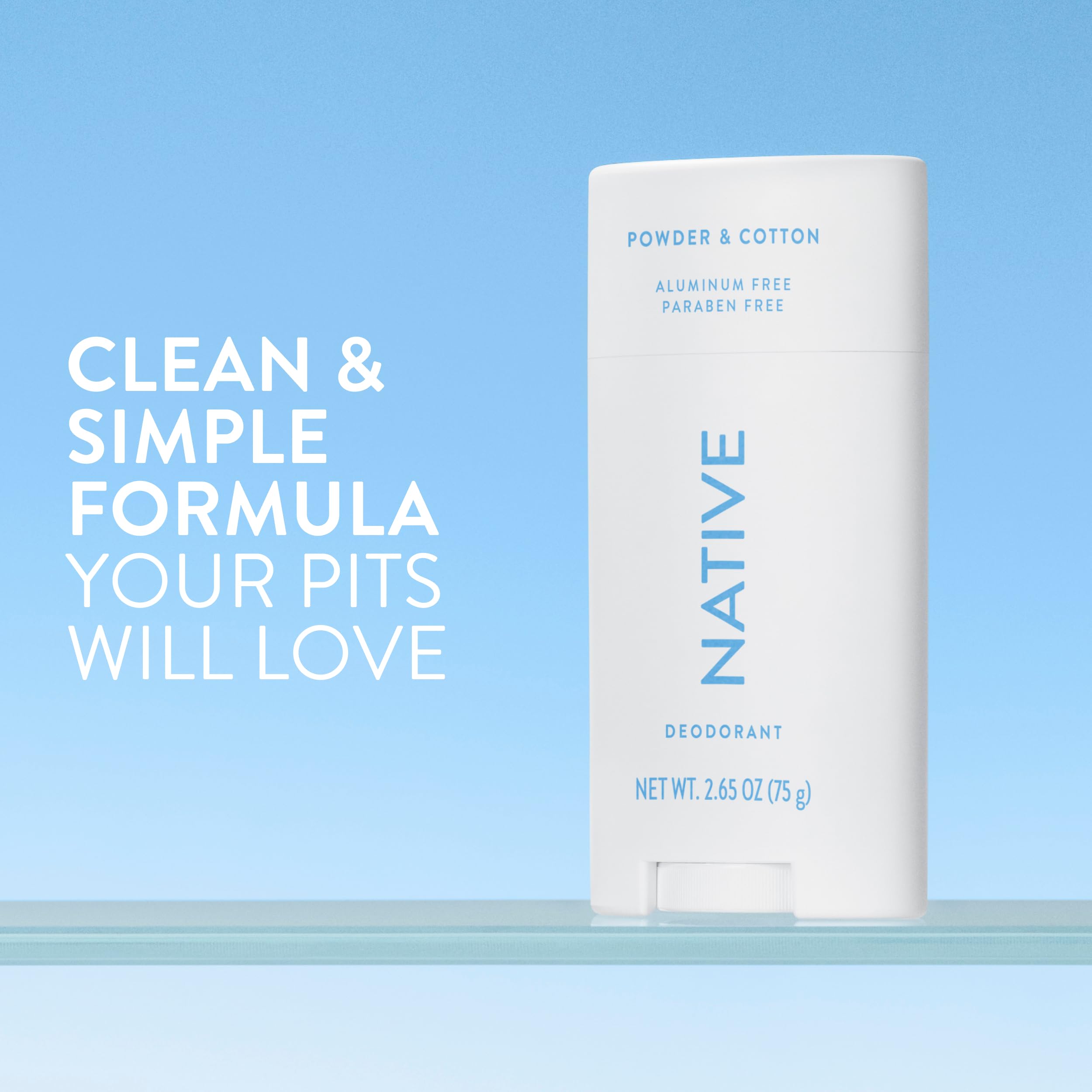 Native Powder-Cotton application showing smooth glide and skin-friendly formula