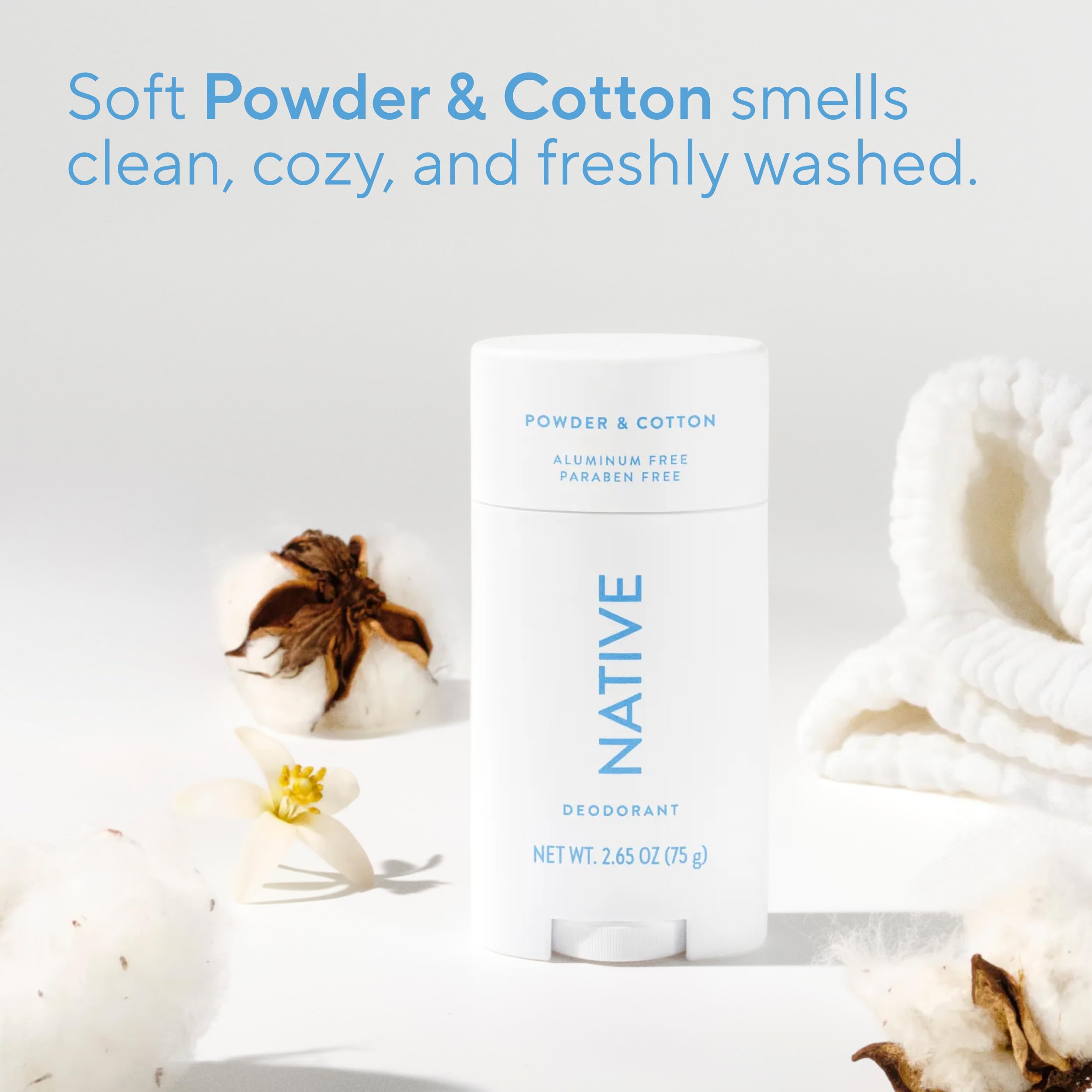 Native Powder-Cotton nozzle-dispense tip for clean, residue-free use
