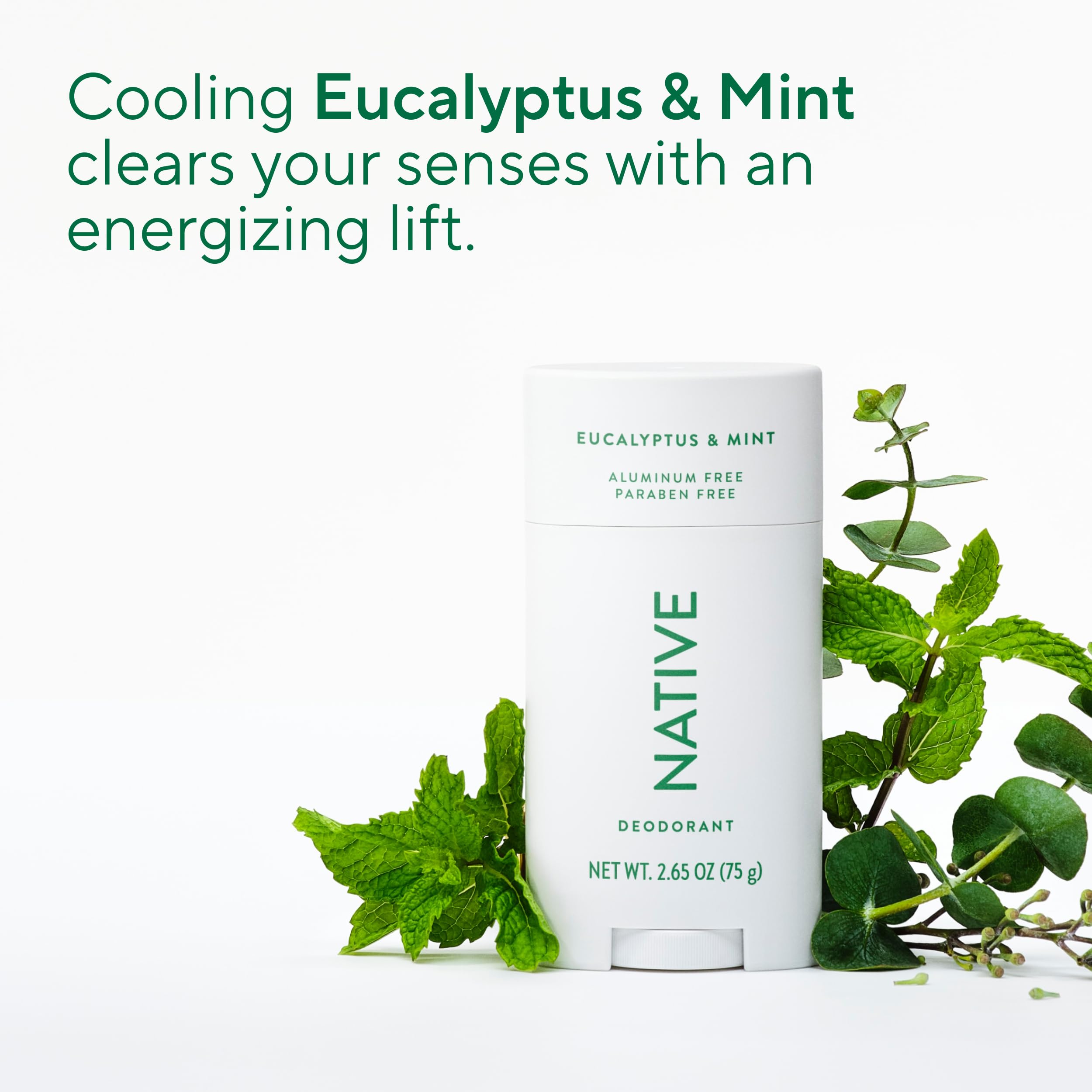 Aroma de eucalipto y menta de Native Desodorante