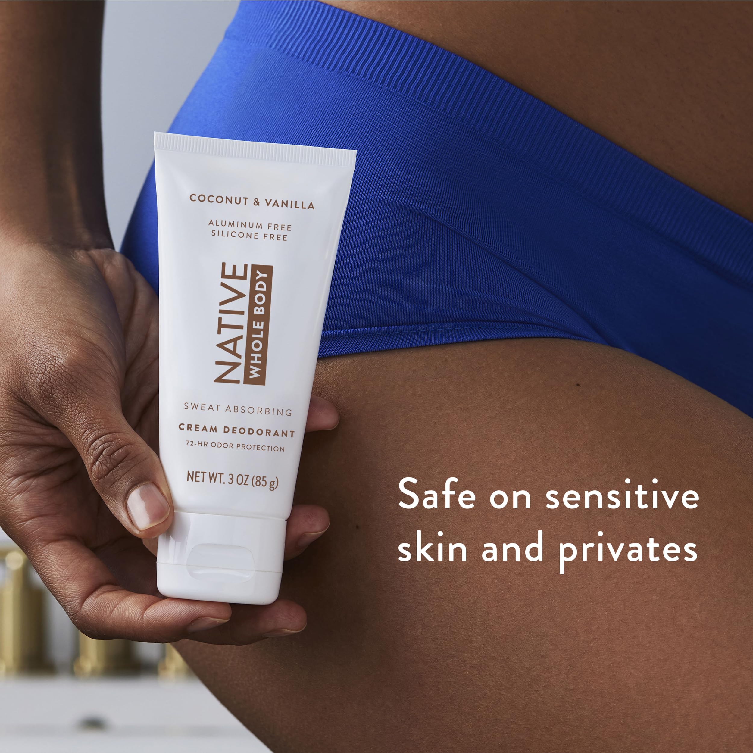 Protección de hasta 72 horas con Native desodorante en crema.
