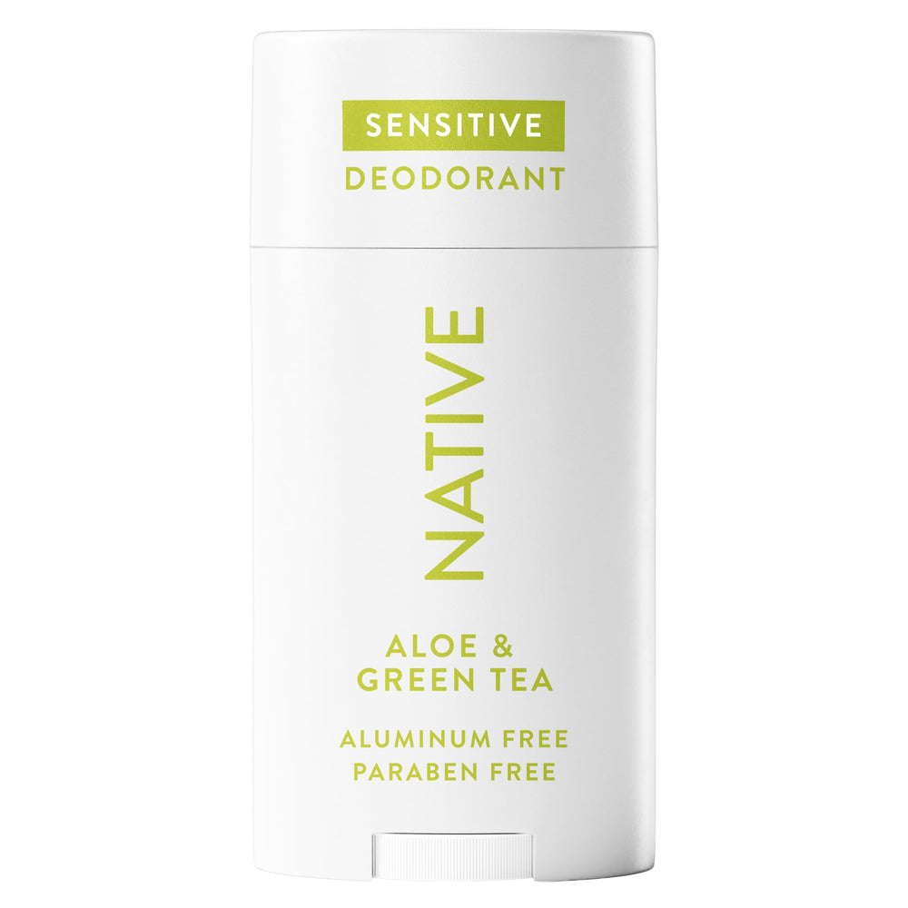Native desodorante sin aluminio, empaque compacto para llevar y usar diariamente.