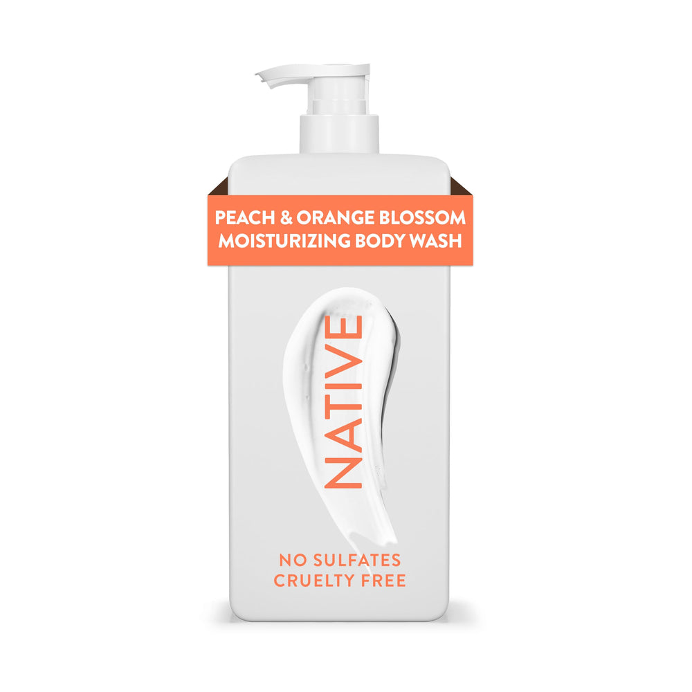 Native Ducha Hidratante 24h: botella visible para piel suave