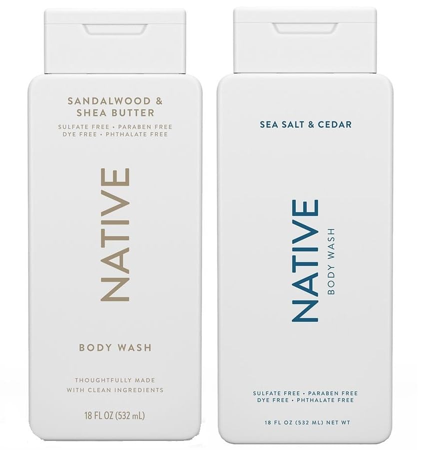 Native gel de ducha dúo Sal marina y Cedro para piel suave e hidratada