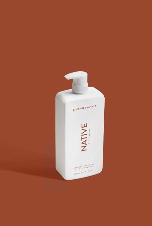 Gel de ducha Native Paquete de 2, botellas grandes para ahorro y uso prolongado.