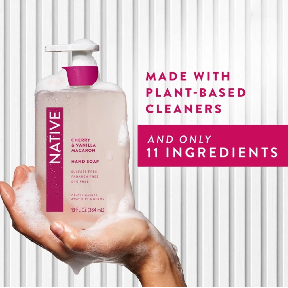 Native minimalist packaging enhances bathroom or kitchen sink aesthetic