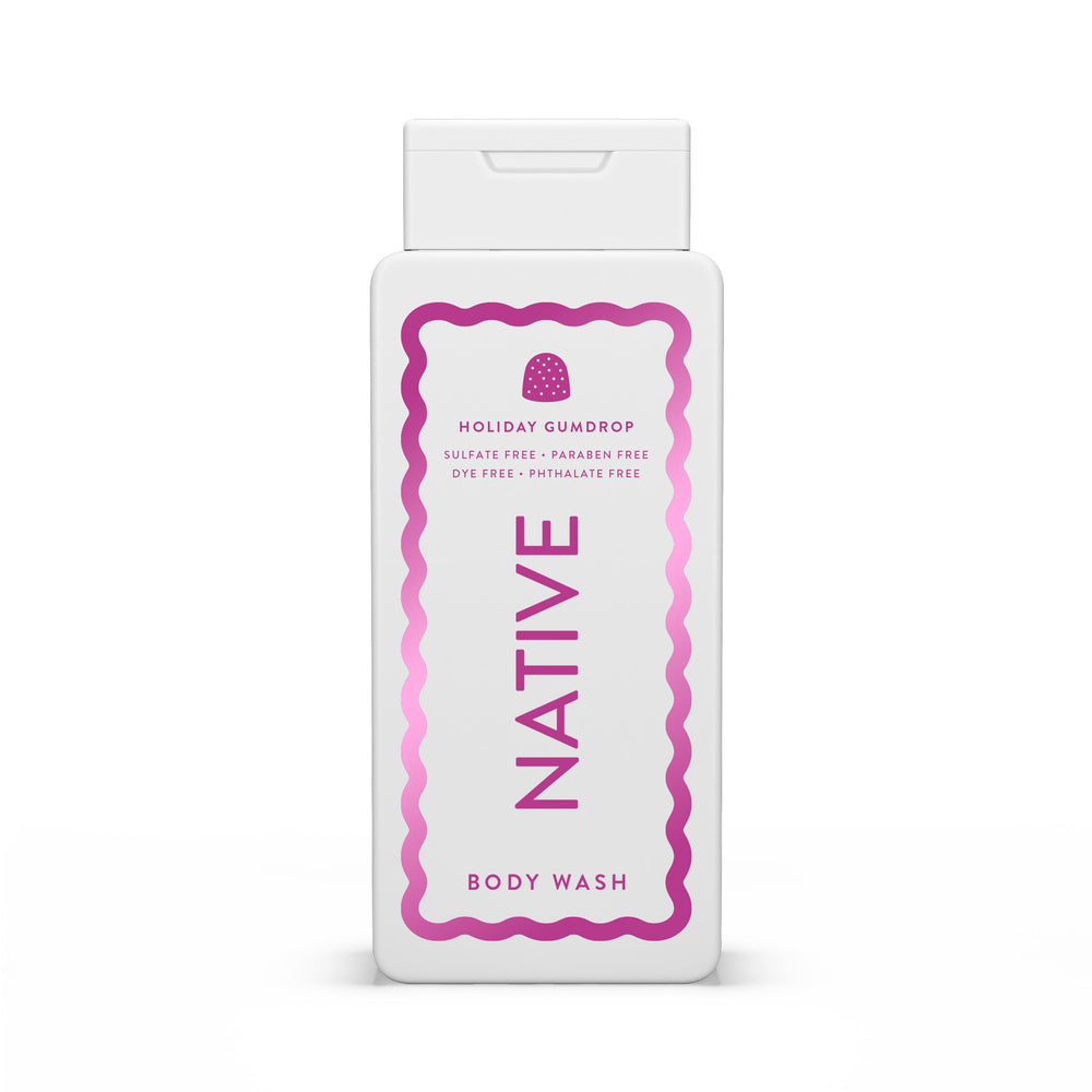 Native Jabon Cuerpo Edición Navidad: espuma lujosa para limpieza suave.