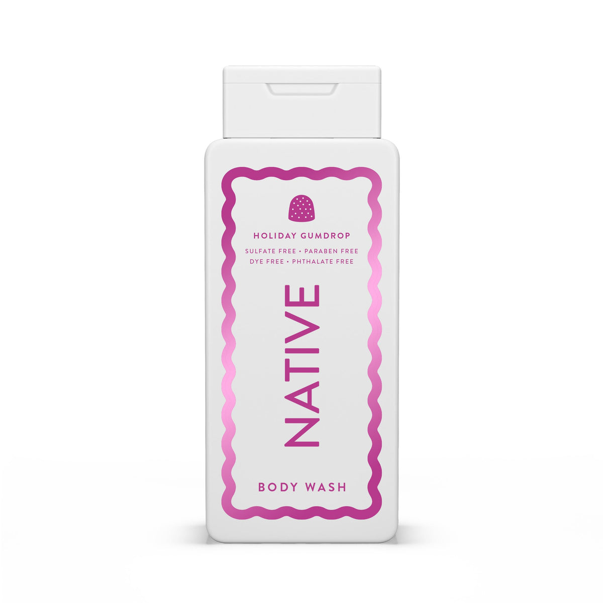 Native Jabon Cuerpo Edición Navidad: espuma lujosa para limpieza suave.