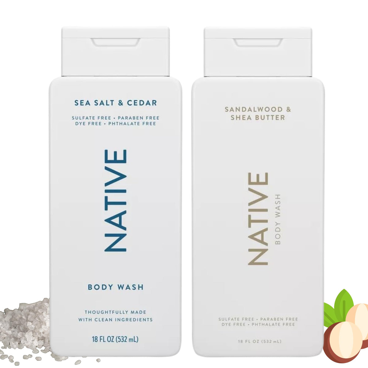 Native lavado corporal: espuma cremosa para limpieza suave
