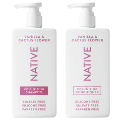 Native Shampoing 2-en-1 vanille et fleur de cactus, deux bouteilles pour cheveux faciles à coiffer