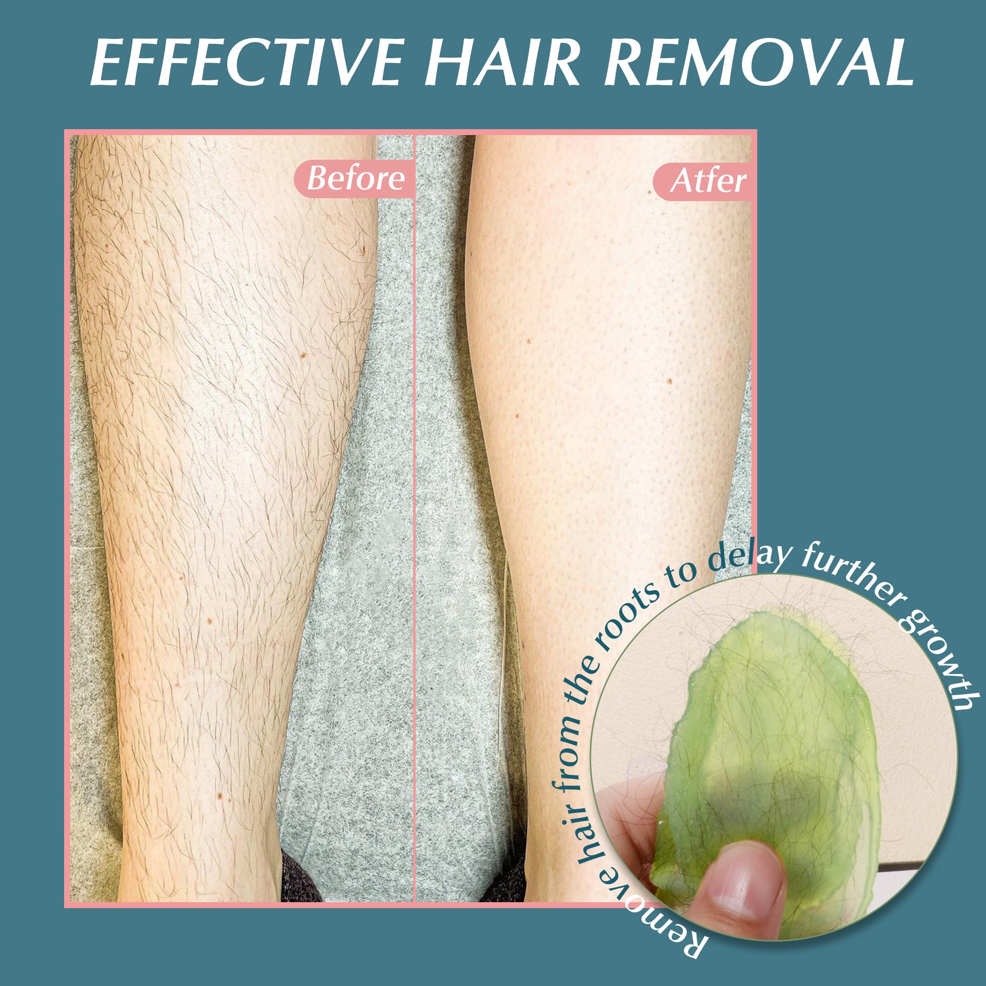 Natreza Cera Dura Aloe Vera para piernas: piel suave y duradera