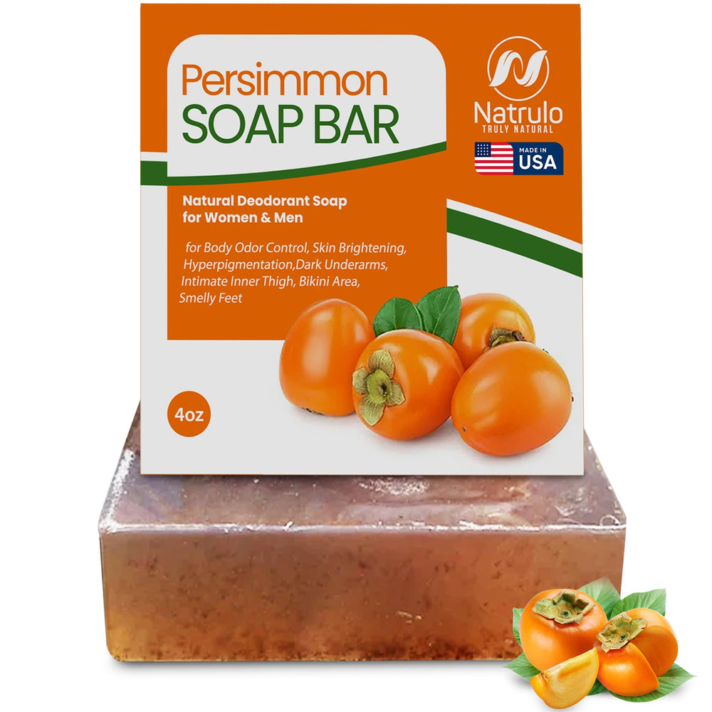Natrulo Persimon Jabón para Cuerpo: control de olor natural con aroma suave.