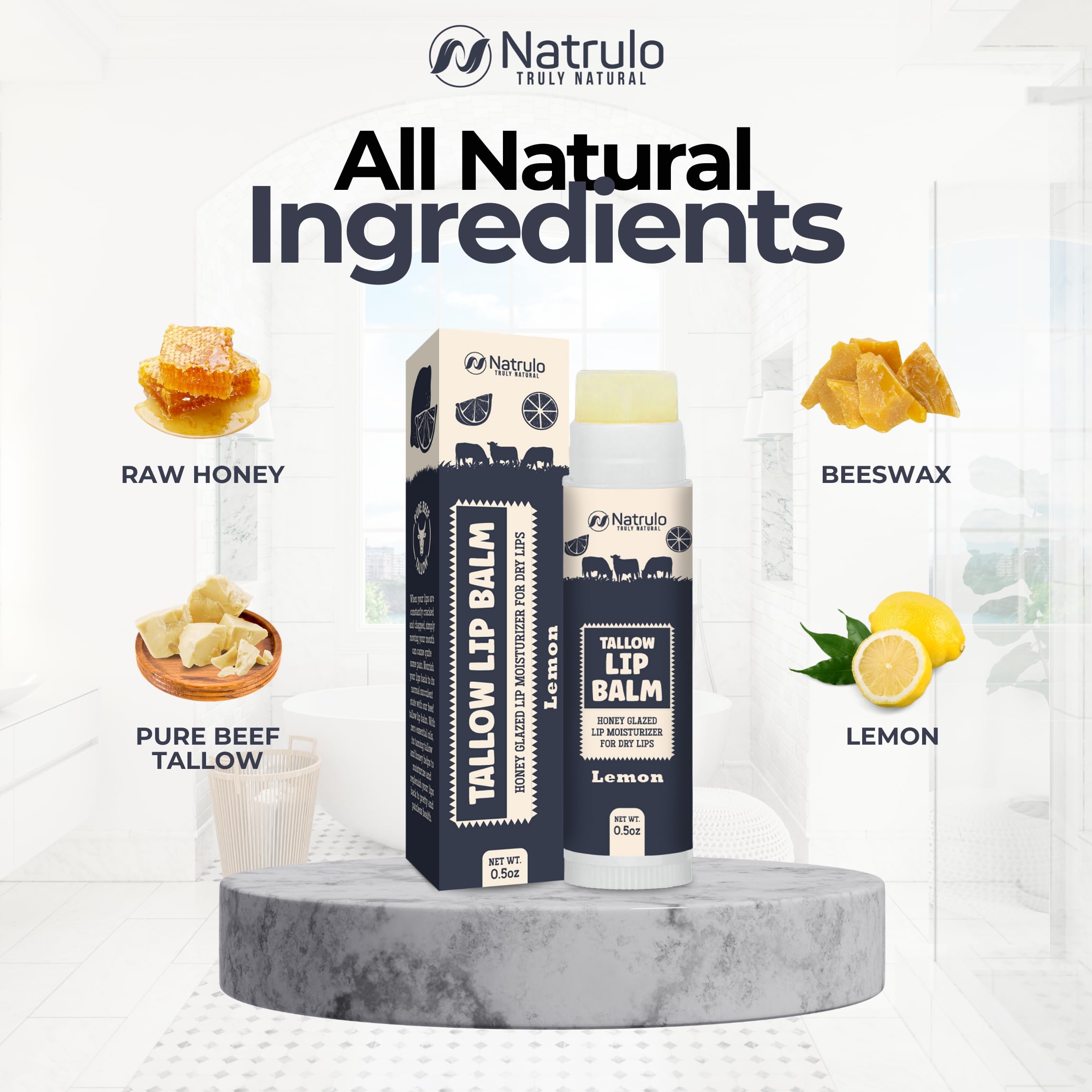 Nutrientes con vitaminas A, D, E y K para nutrición labial.