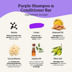 NATURÉL acondicionador bar tono morado facilita el peinado con brillo suave