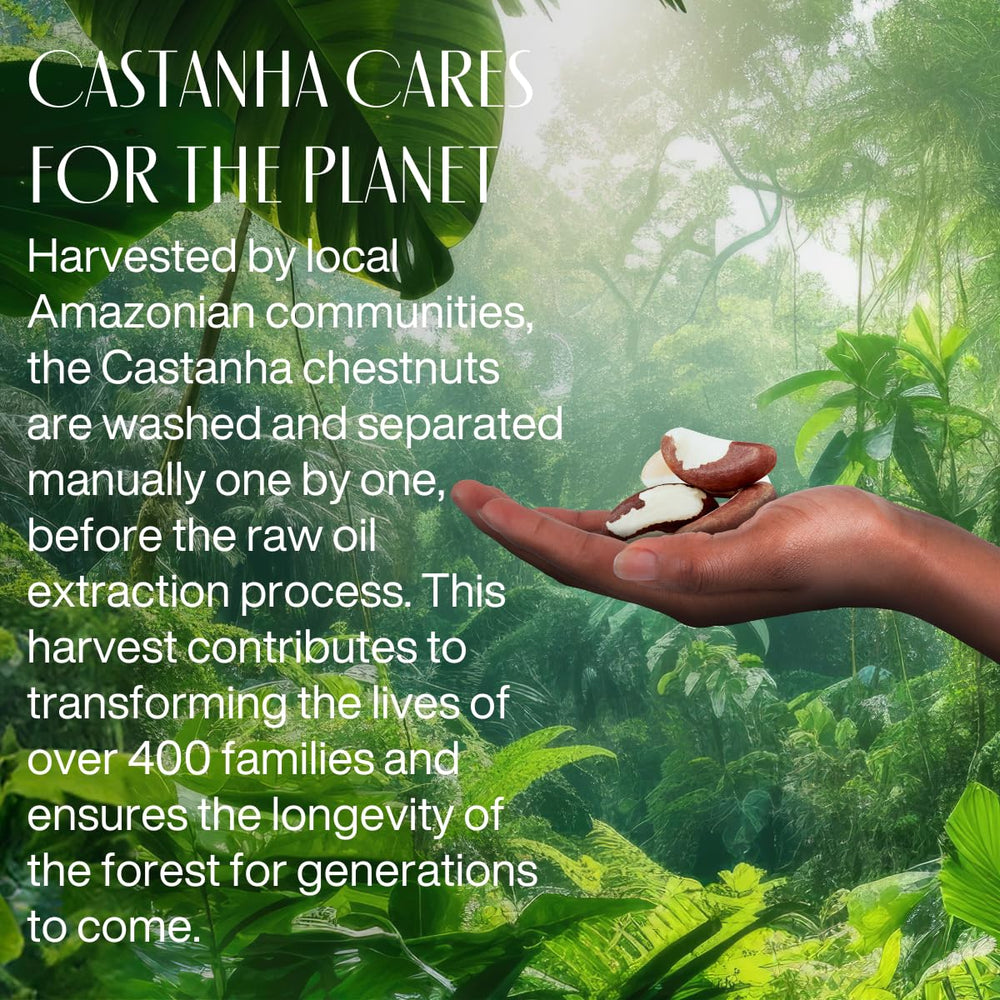 Natura Castanha crema de manos, vegana y libre de crueldad.