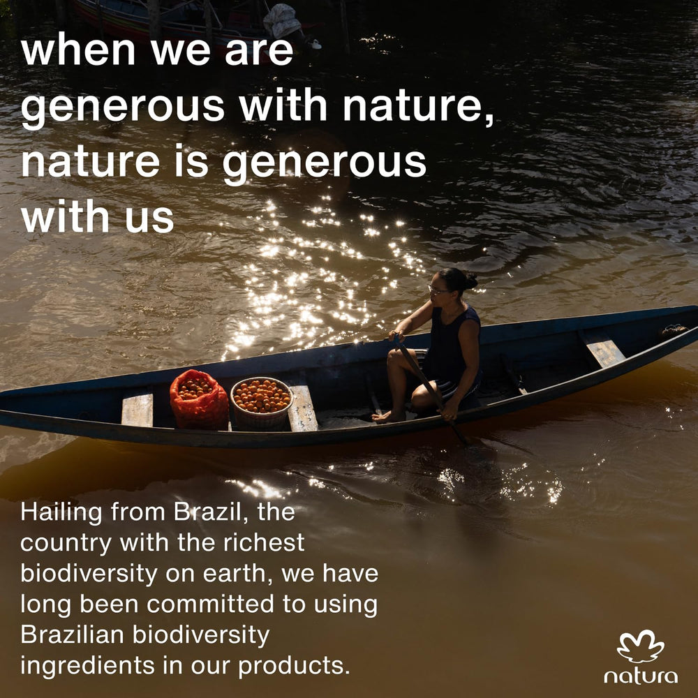 Natura Crema de Manos Castanha, absorción rápida sin residuos grasos para uso diario.