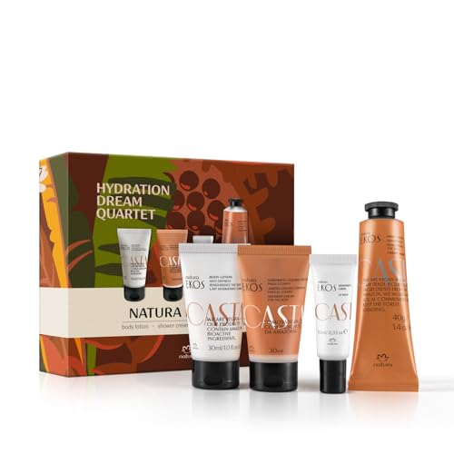 Gel de ducha Natura Castanha con aceite de nuez de Brasil para hidratación suave.