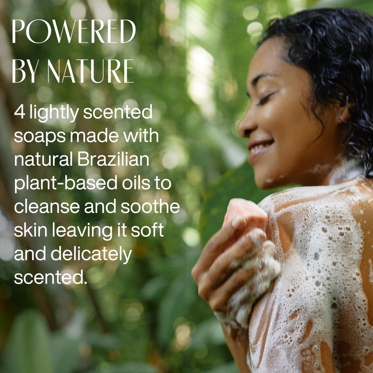 Ingredientes de origen natural en jabones Natura para cuidado consciente.