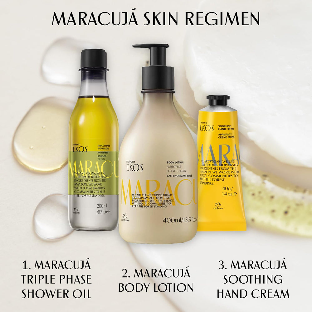Natura Maracuja – absorption rapide et peau lisse après application.
