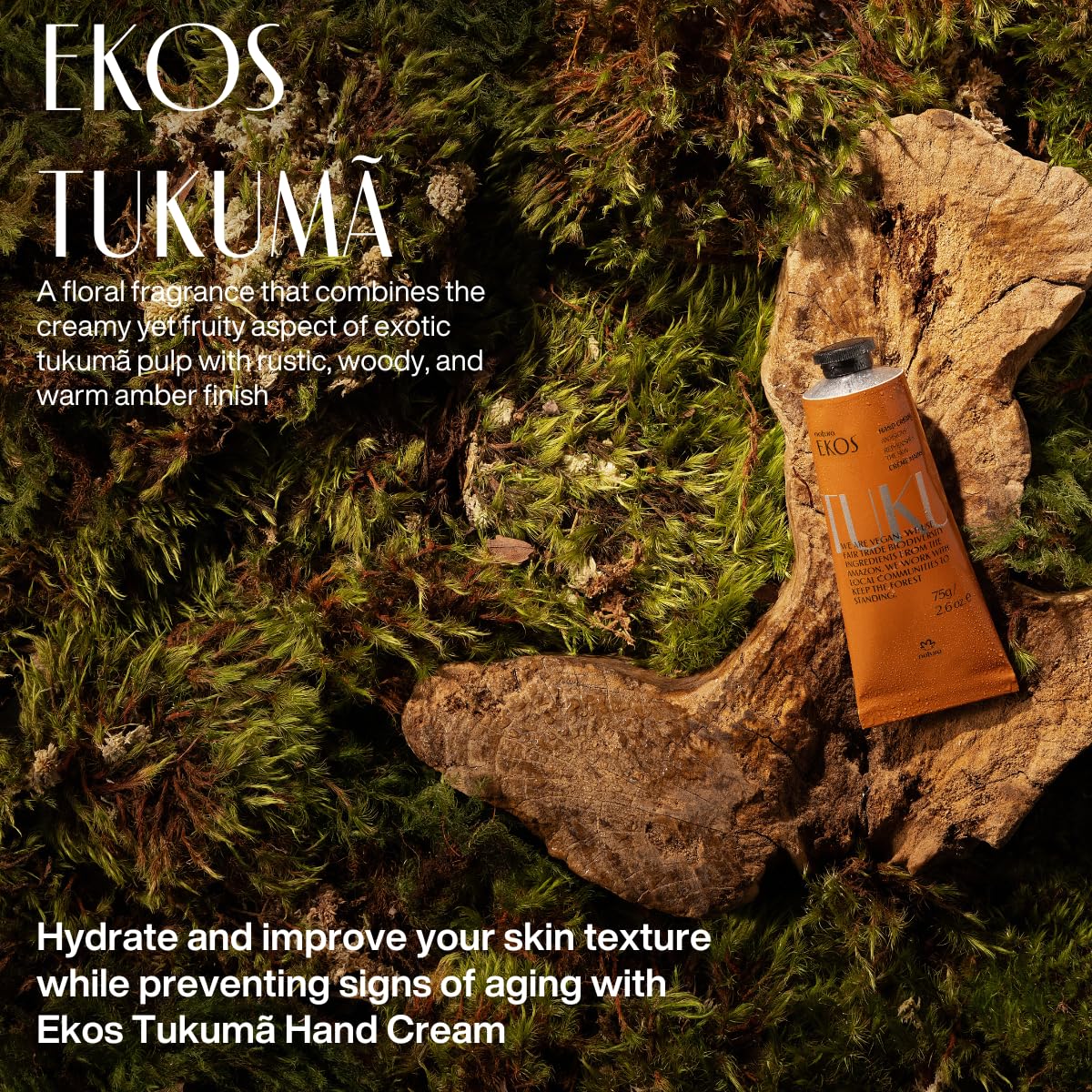 Crema Natura Tukuma con fragancia floral para experiencia sensorial diaria.