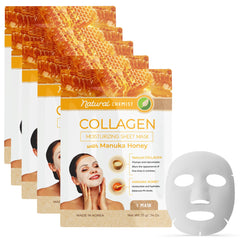 Natural Chemist mascarilla facial de hoja con colágeno y miel de Manuka para hidratación profunda
