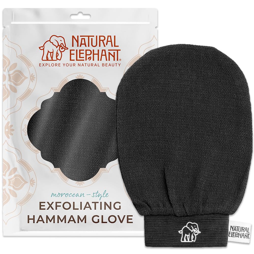 Natural Elephant guante Hammam exfoliante para piel suave y renovada