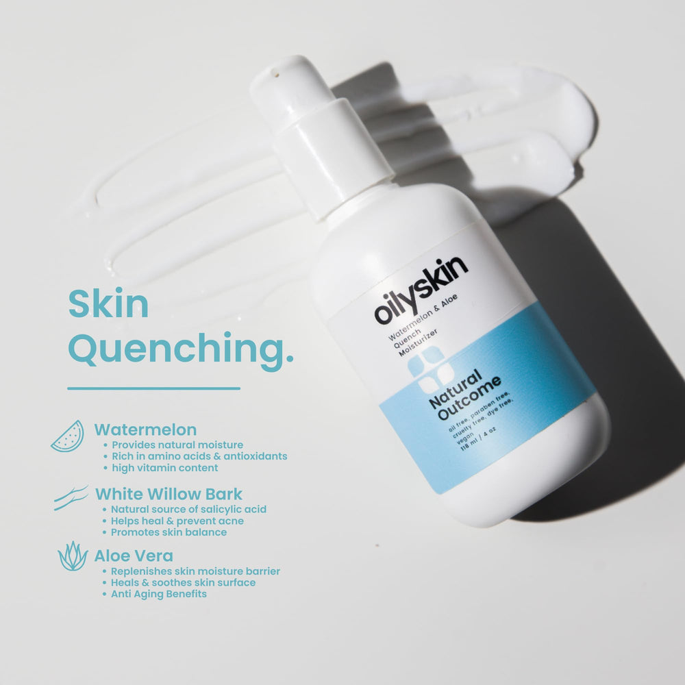 Natural Outcome aplicación en rostro, fórmula no grasa para uso diario.