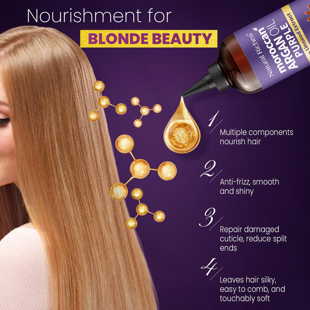 Natural Riches Aceite Morado para todo tipo de rubios, ligero y suave