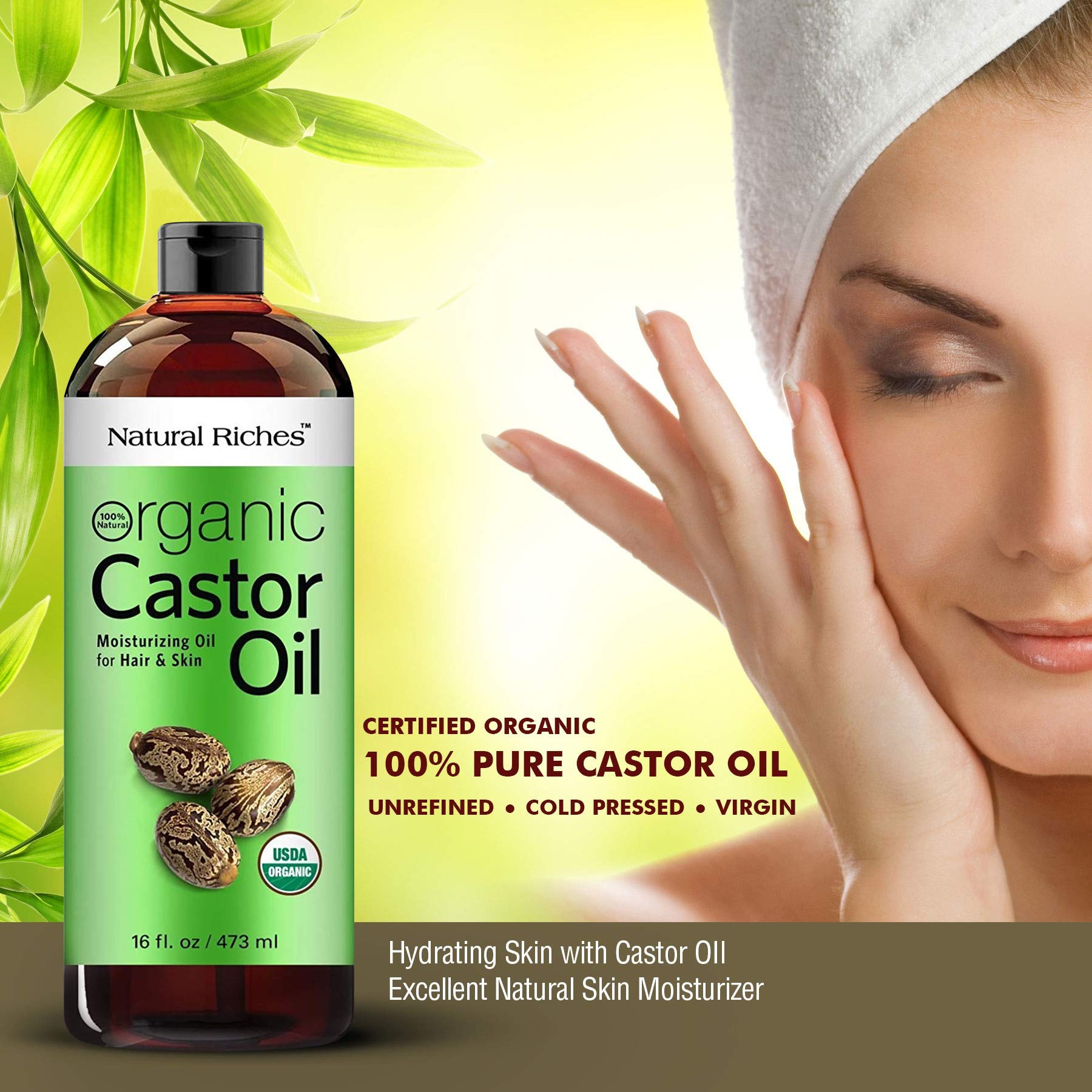 Natural Riches Aceite de Ricino Cuidado del cuero cabelludo, reducción de irritación leve