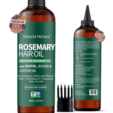 Natural Riches aceite de romero, botella para fortalecimiento del cabello