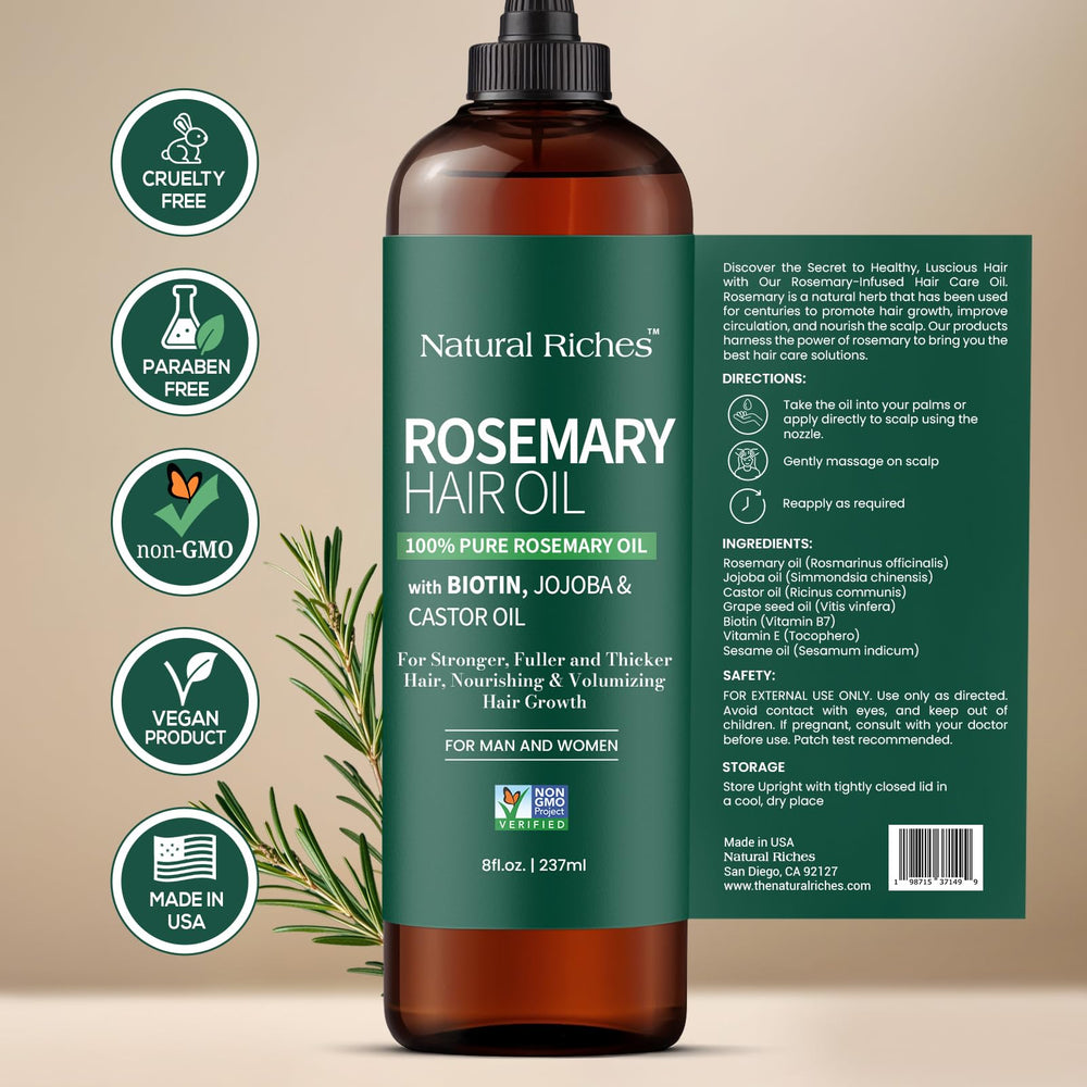 Natural Riches envase de vidrio para almacenamiento seguro