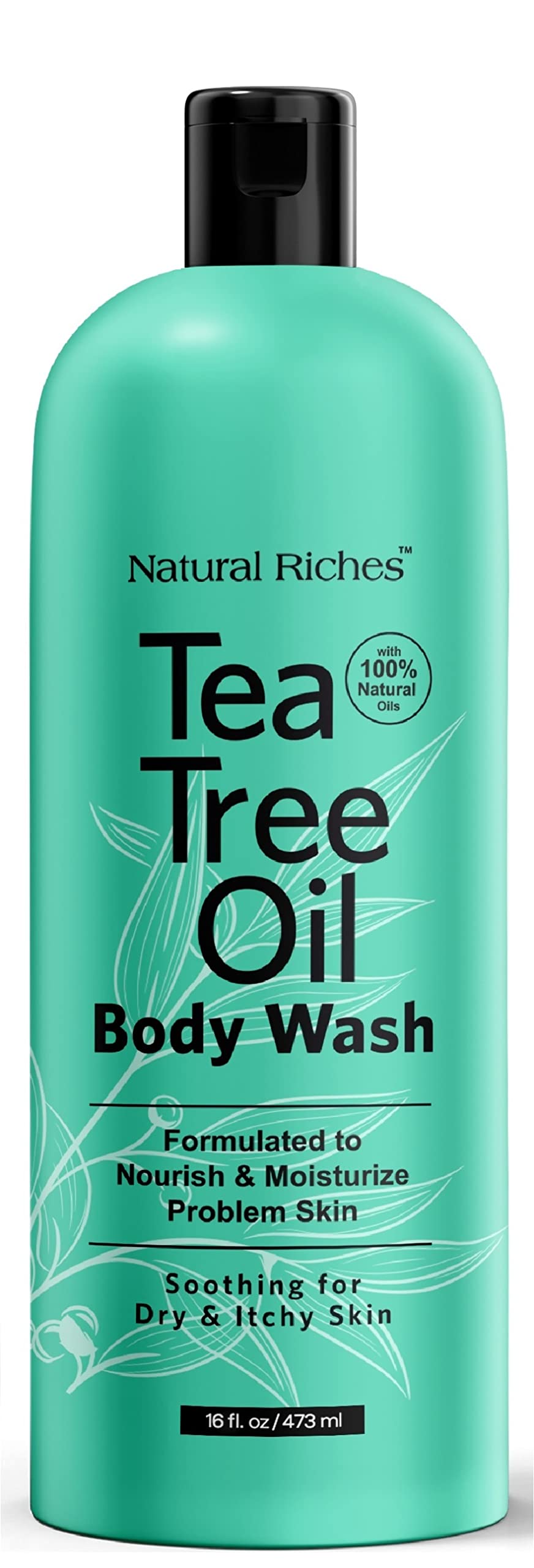 Natural Riches Ducha Corporal con árbol de té en botella: limpieza diaria refrescante.