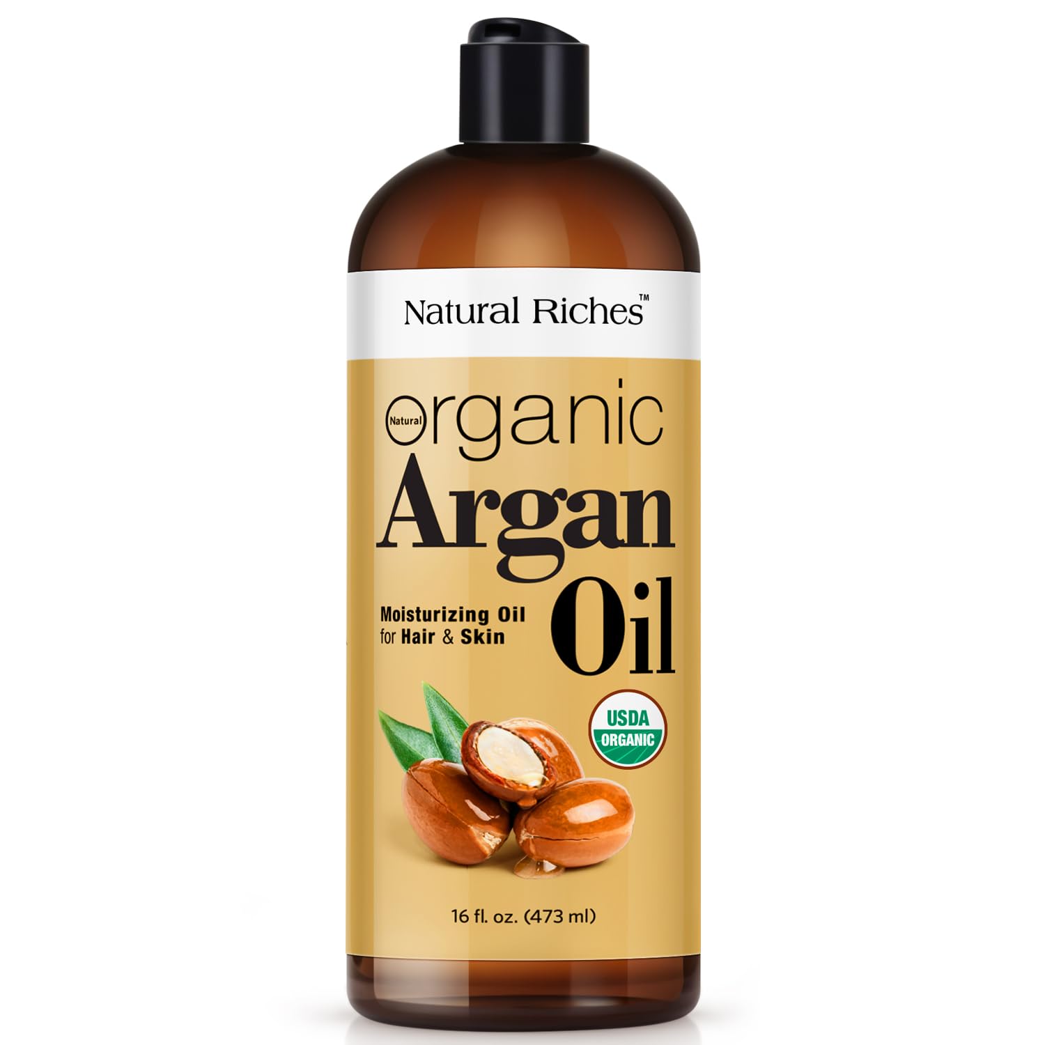 Natural Riches Huile d Argan Maroc bouteille – soin leger pour cheveux