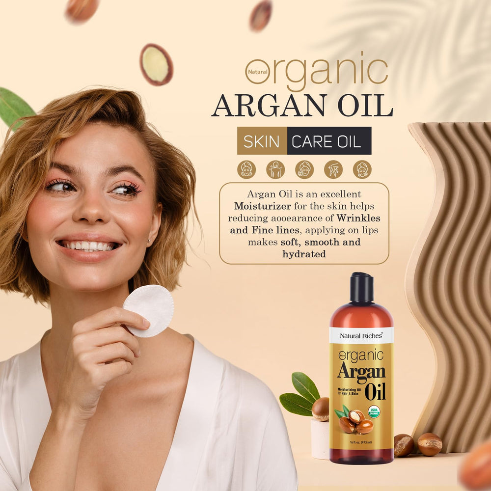 Natural Riches Huile d Argan Maroc visage peau – hydratation nourrissante