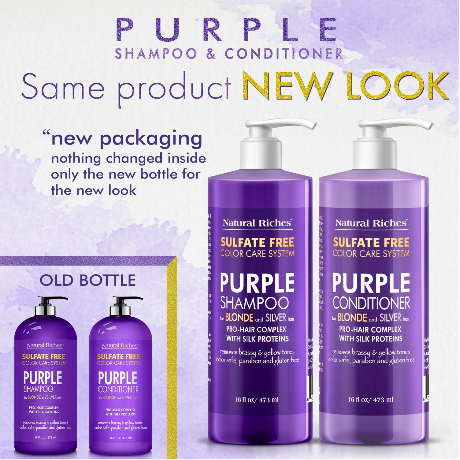 Natural Riches Hydrating Conditioner tube close-up for frizz control.