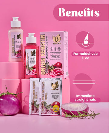 Natural Sant cebolla-queratina, uso diario para cabello más manejable