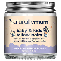 NaturallyMum bálsamo de sebo para bebé, envase visible para piel sensible