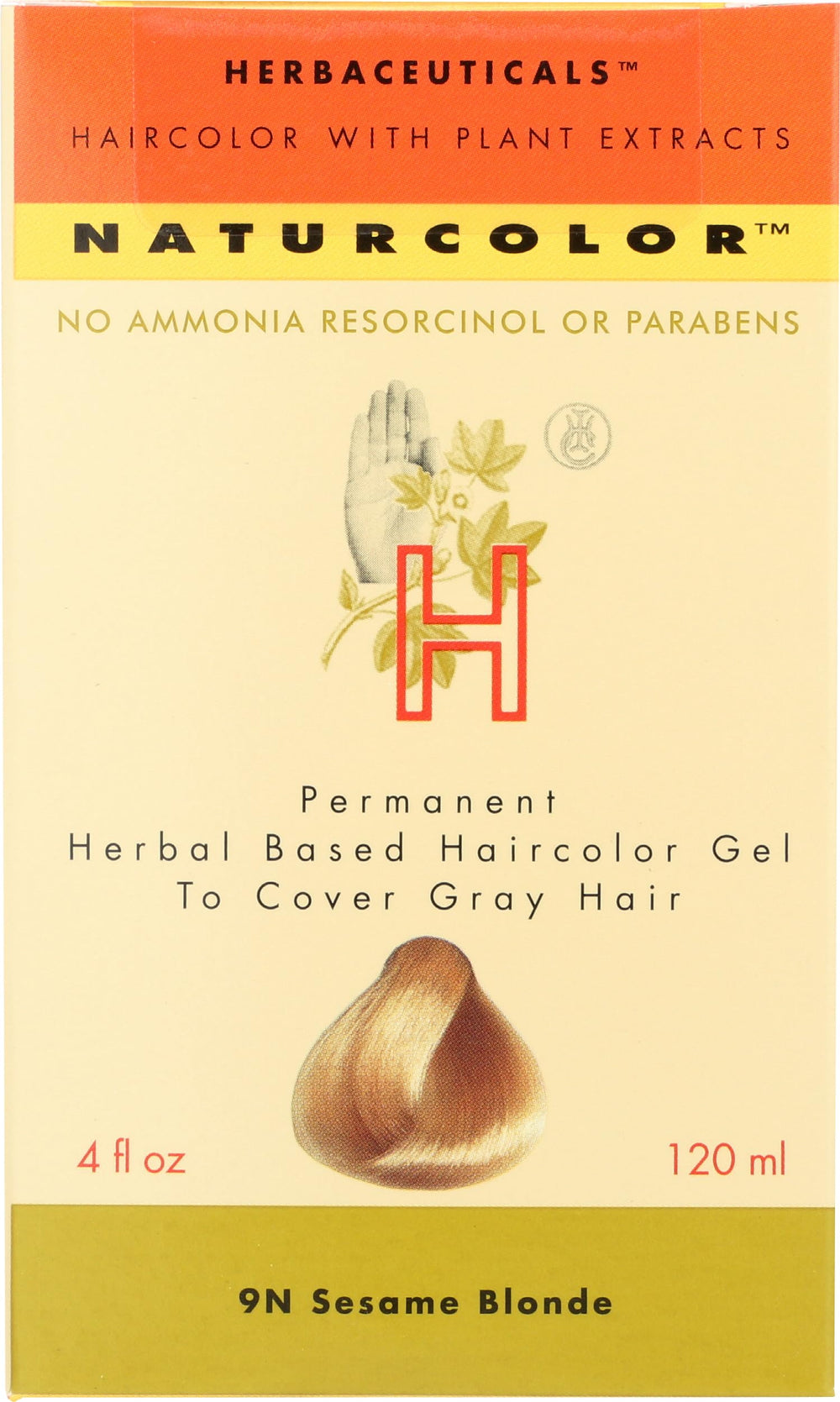 naturcolor rubio sésamo: botella de tinte permanente sin amoníaco para canas