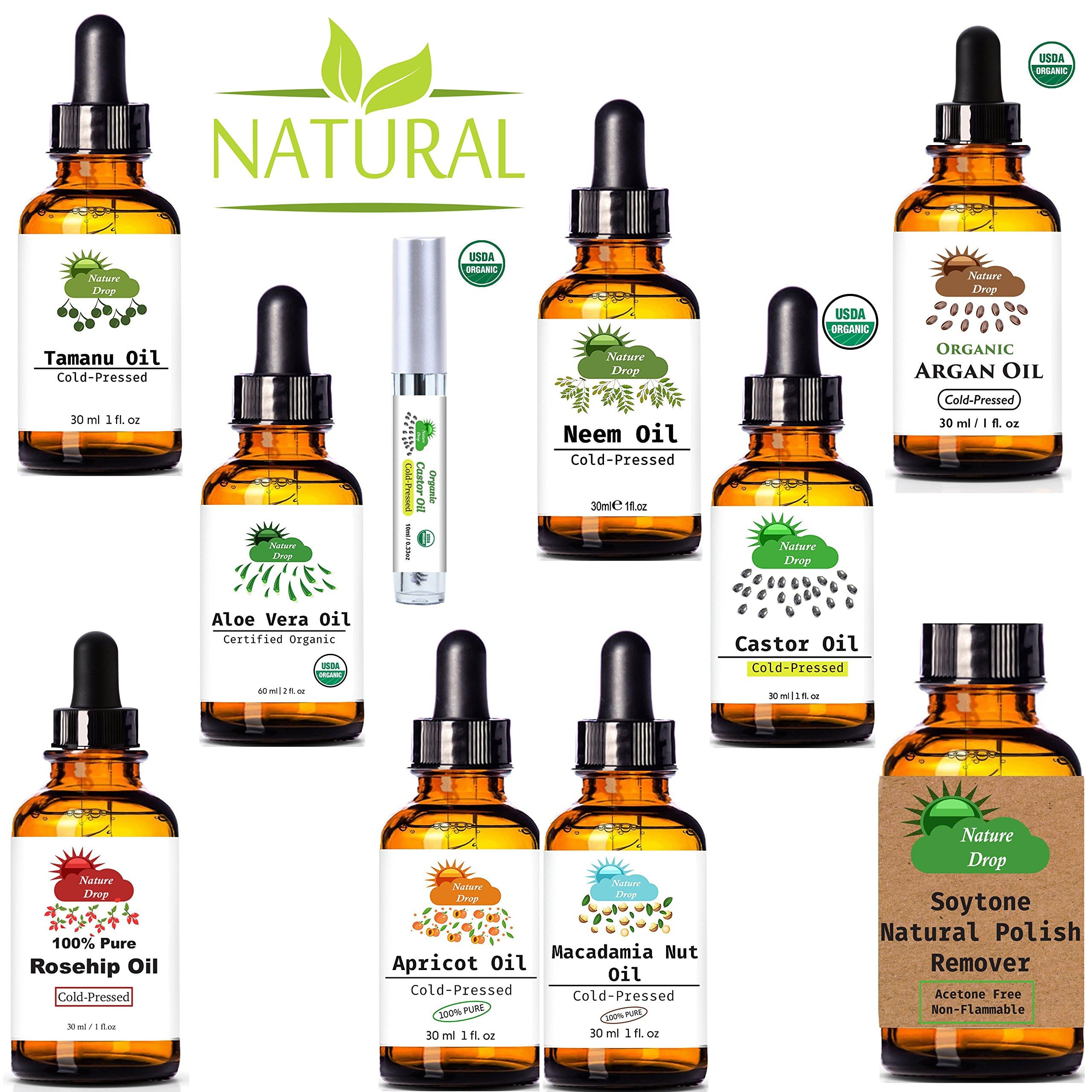 Nature Drop Aceite de Ricino para cejas y pestañas, ayuda a mejorar su apariencia.