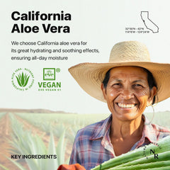 Uso corporal con aloe vera ligero y calmante