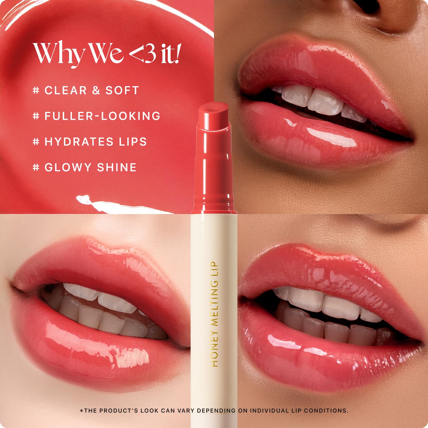 Nature Republic HONEY MELTING LIP 04 Granada, brillo intenso y tono sedoso