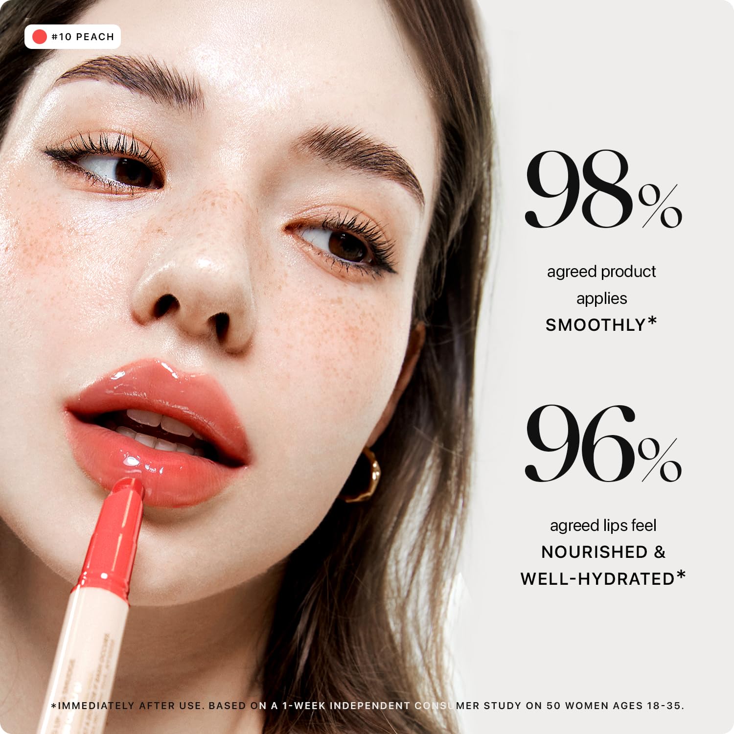 Nature Republic Honey Melting Lip con brillo suave para un acabado cristalino.