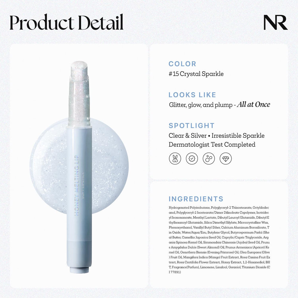Nature Republic Honey Melting Lip Glitter doble uso como gloss y bálsamo
