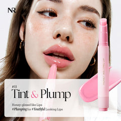 Nature Republic Honey Melting Lip Plumping tono rosa, brillo translúcido y volumen suave