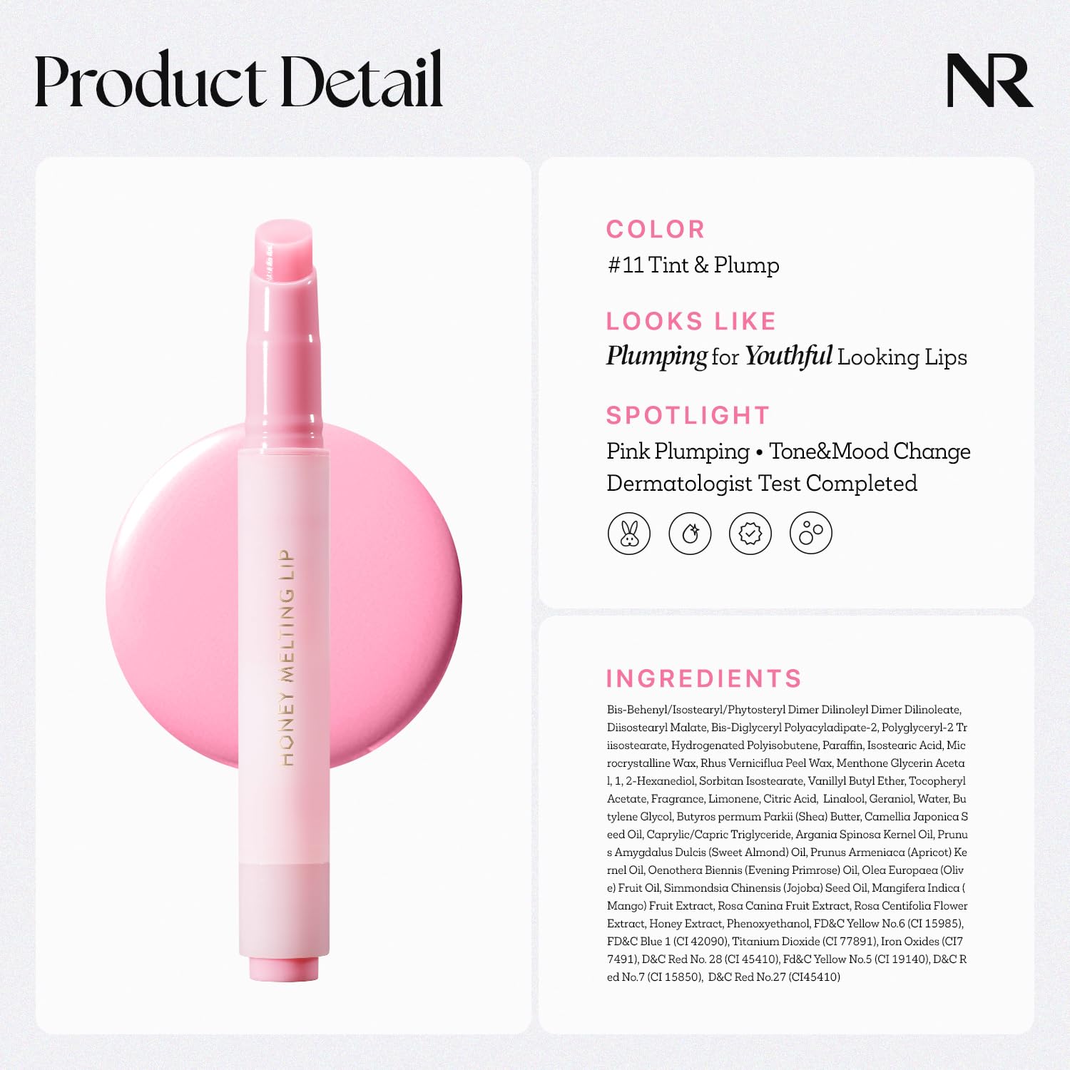Nature Republic Honey Melting Lip Plumping uso higiénico sencillo con un clic