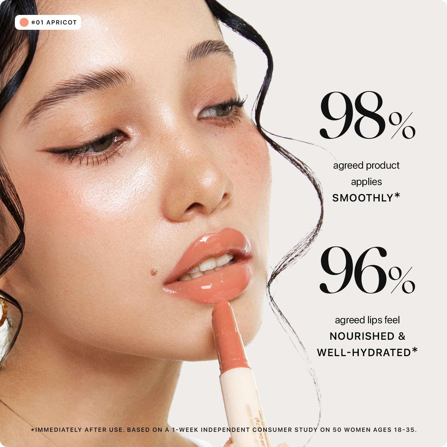 Textura suave de Honey Melting Lip facilita la aplicación y confort