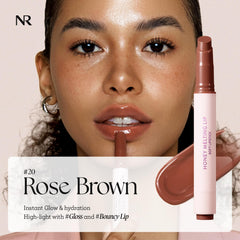 Nature Republic Labial miel-derretido rosa-marrón, aplicación suave y nutritiva.