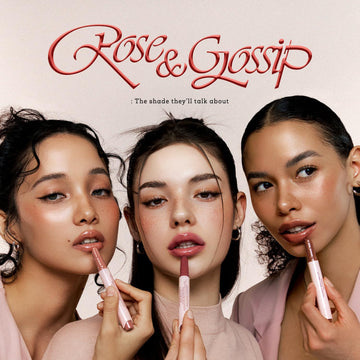 Plumping sutil y brillo en el labial miel-derretido Nature Republic rosa-marrón.