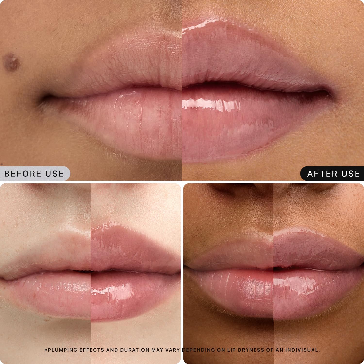 Labial Nature Republic hidratante con brillo irradiado para un efecto luminoso y saludable.