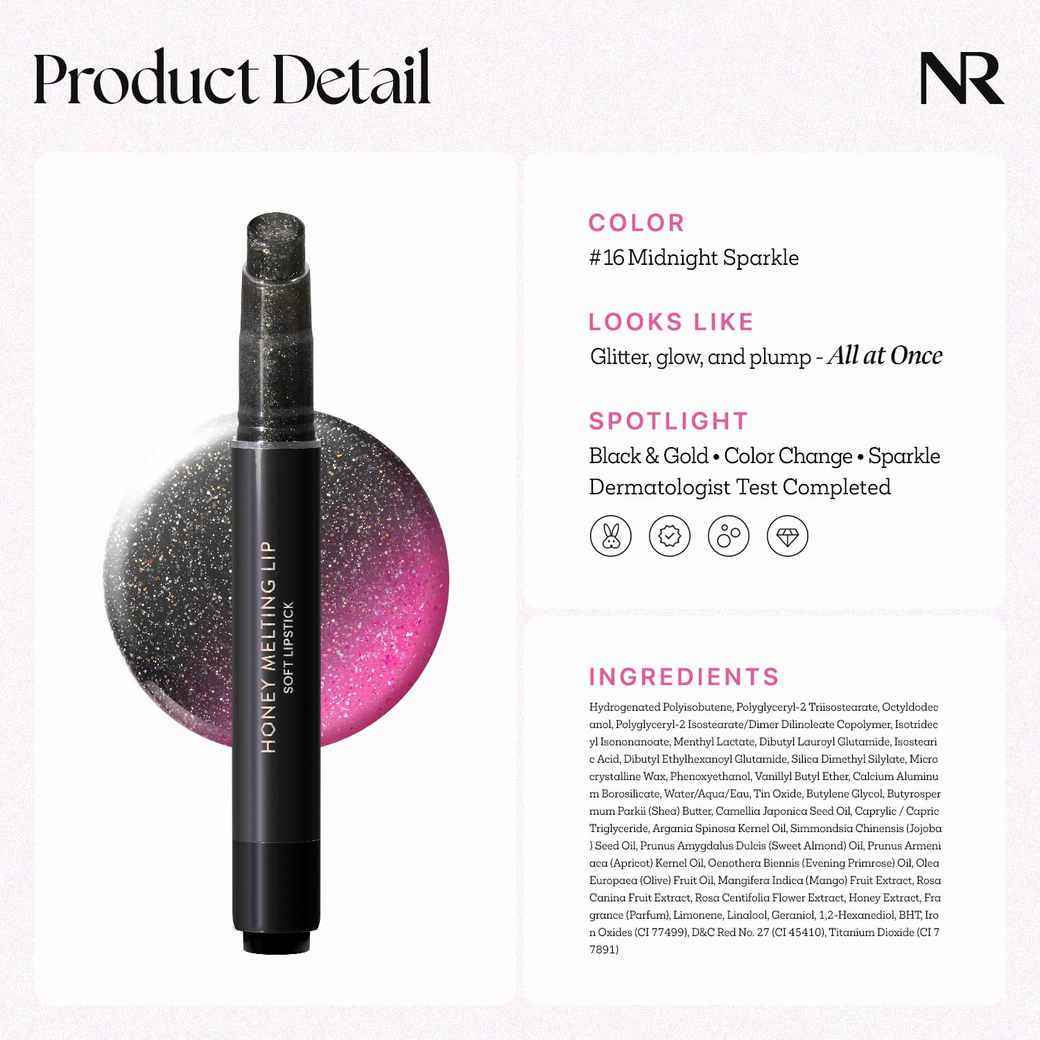 Nature Republic labial miel derretido acabado brillante para un aspecto fresco